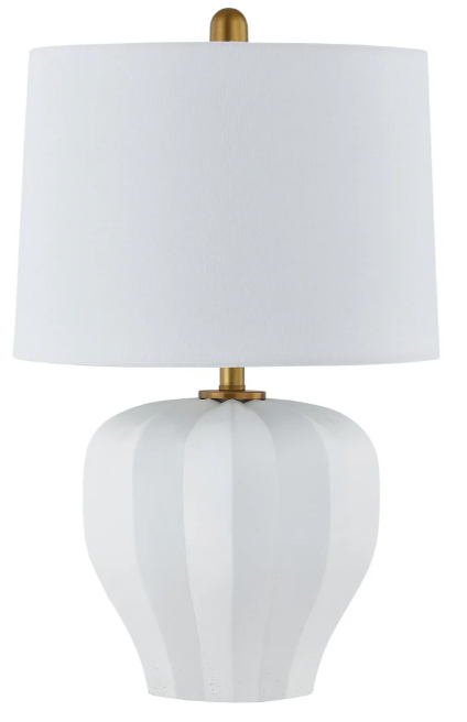 Rosepetal White Table Lamp
