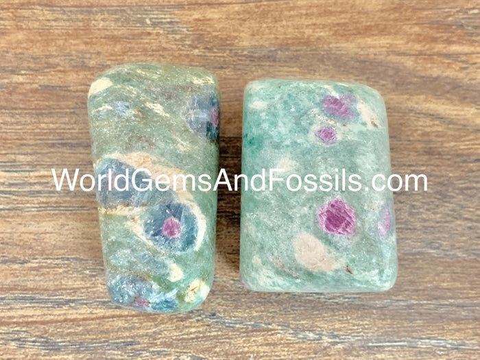 Ruby Fuchsite Tumbled Stones 3pcs