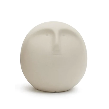 Sandy Ceramic Deco Face