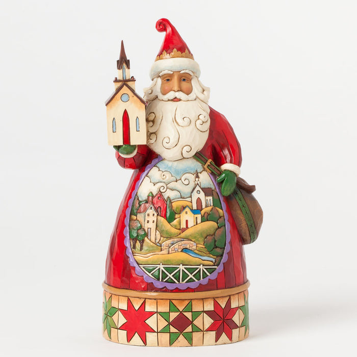 Santa With Church - Grace At Christmas Time