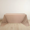 Beige tablecloth draped elegantly over a table.