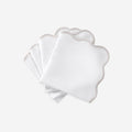 Matouk Set-of-Four Scallop Napkins - Grey
