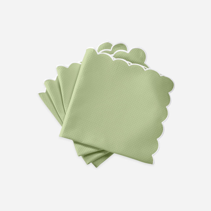 Set of Four Savannah Gardens Green Napkins