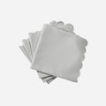 Set of Four Savannah Gardens Silver Napkins