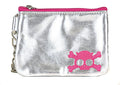 SILVER  SKULL PURSE WALLET