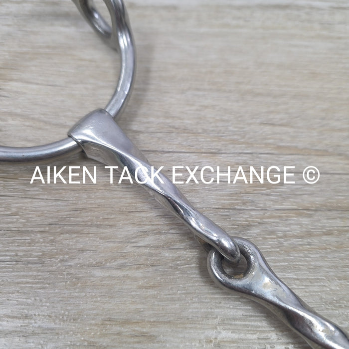 Single Joint Slow Twist Loose Ring Gag Bit 5"