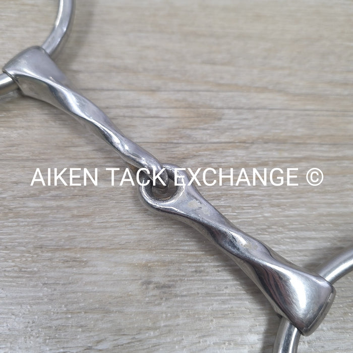 Single Joint Slow Twist Loose Ring Gag Bit 5"