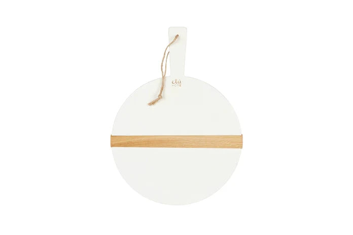 Small White Round Charcuterie Board