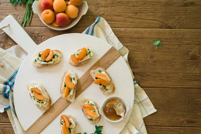 Small White Round Charcuterie Board