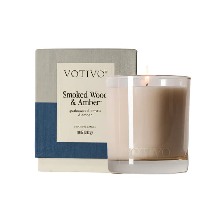 Smoke Wood & Amber 10oz Candle
