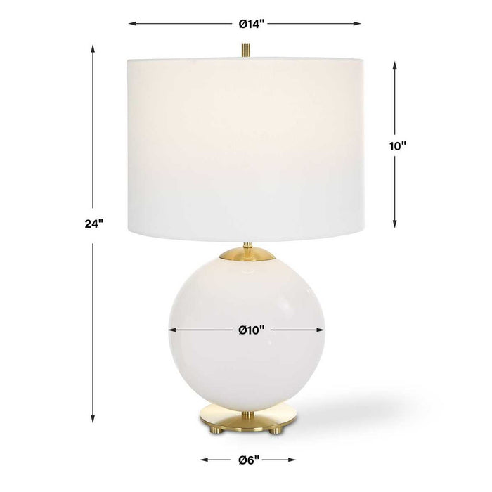 Snowcap White Table Lamp