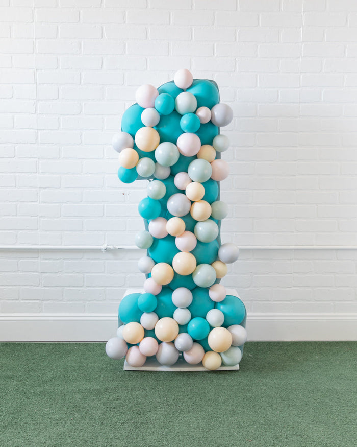 Soft Rainbow - Balloon Mosaic - 4ft