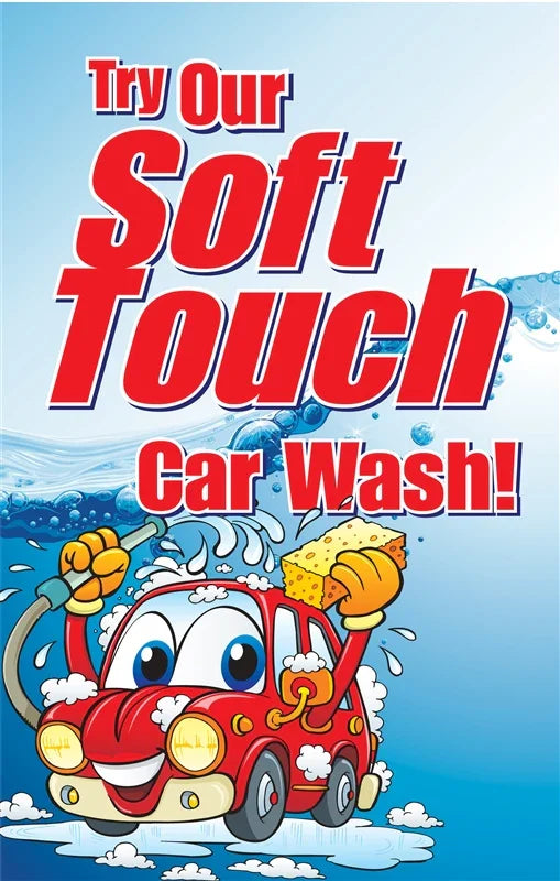Soft Touch Car Wash Sign Insert - 28" x 44" - UnitedSign