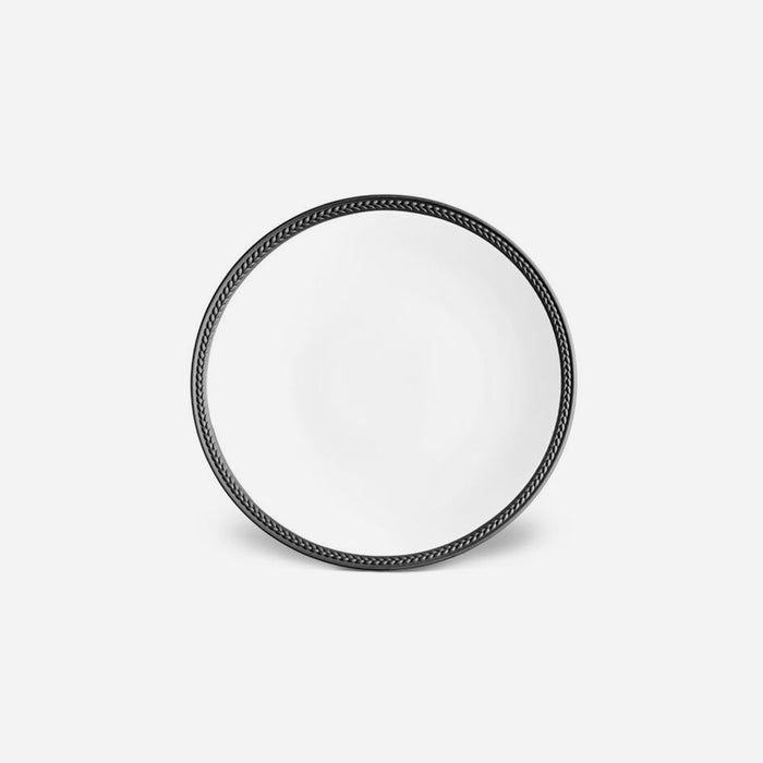 L'Objet Soie Tressée Black Dessert Plate -BONADEA