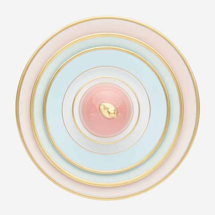 sous le soleil opal dinner plate with gold rim bonadea