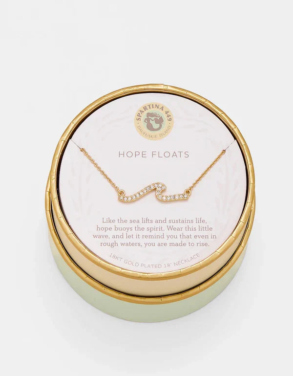 Spartina - Necklace - Sea La Vie Hope Floats-Wave - Gold - Findlay Rowe Designs