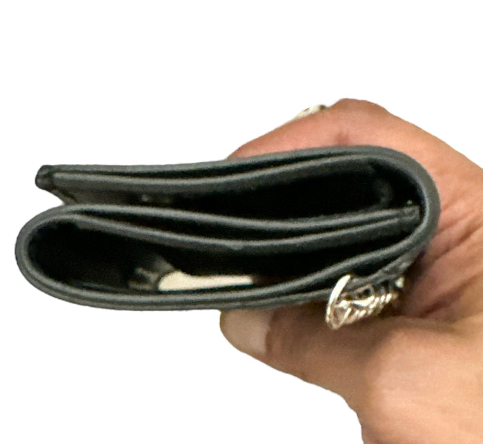 SPIDER-BLK/RD  GENUINE LEATHER WALLET