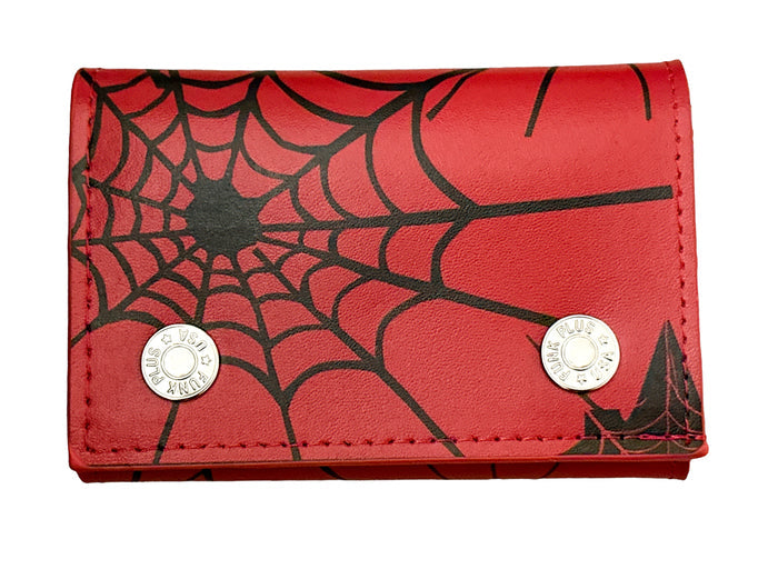 SPIDER-RED  GENUINE LEATHER WALLET