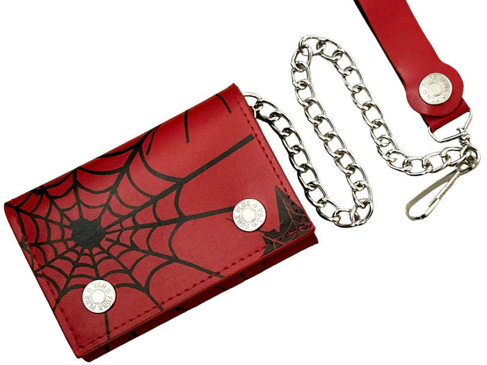 SPIDER-RED  GENUINE LEATHER WALLET