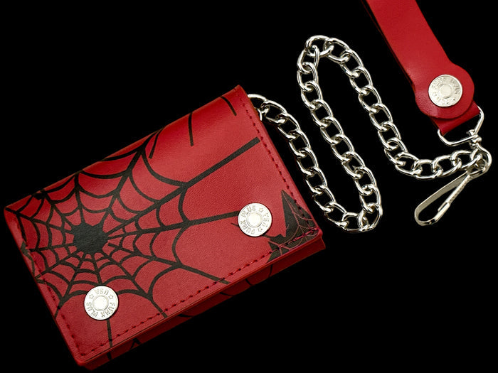 SPIDER-RED  GENUINE LEATHER WALLET
