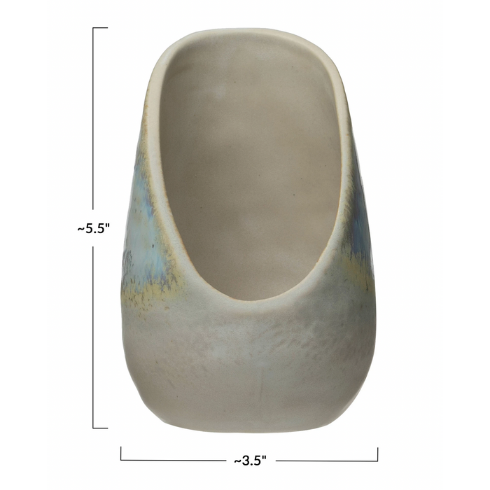 Stoneware Spoon Rest with Glaze