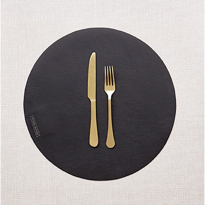 Studio Leather Round Placemat
