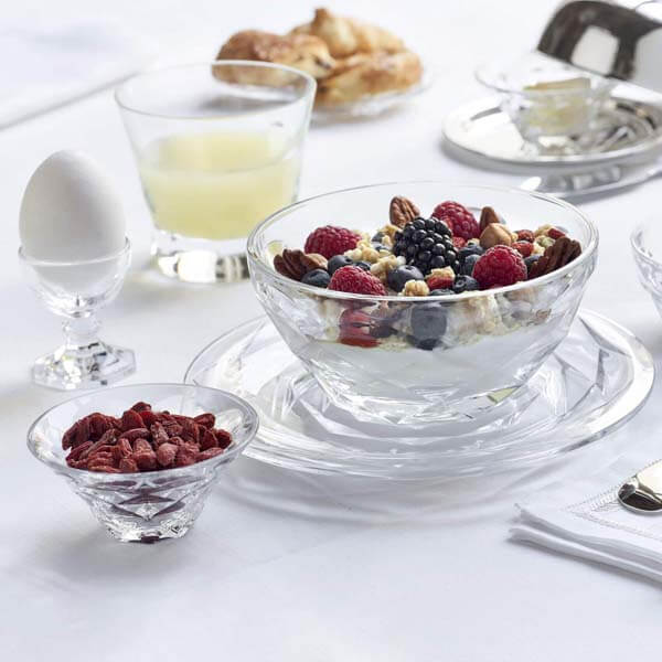 Swing small plate in crystal by baccarat bonadea