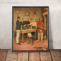 A framed image of ’t Wit Stoopke Vintage Advertising Poster by Ernest Godfrinon, 1907