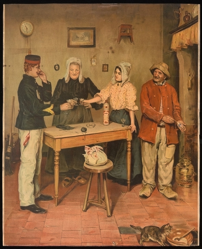 ’t Wit Stoopke Vintage Advertising Poster by Ernest Godfrinon, 1907