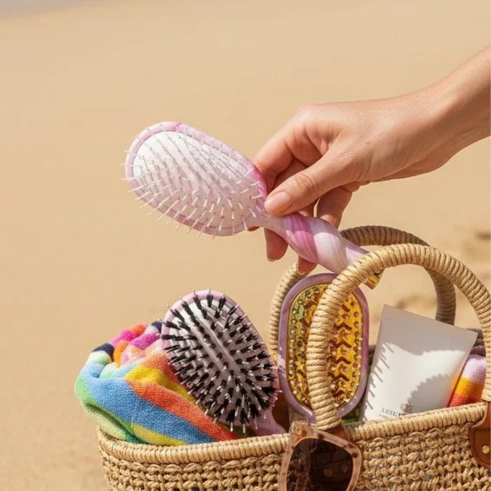 Teleties Mini Detangler Hair Brush for Medium Hair –Pinch Me!