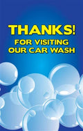 Thanks For Visiting Our Car Wash Sign Insert - 28" x 44" - UnitedSign
