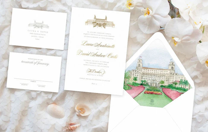 The Breakers Illustration Save the Date