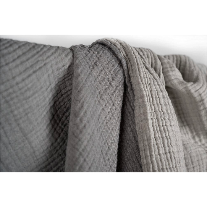 Throw - Crinkle - Charcoal / Grey