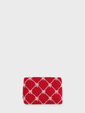 Tinsel Bow Red Zip Pouch