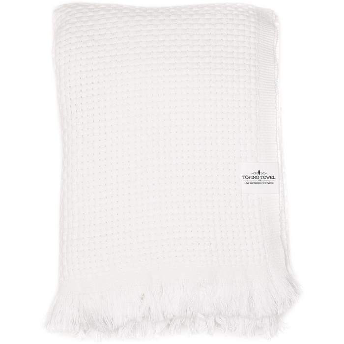 Tofino Towel Co - Turkish Throw 100% cotton The Nala- White