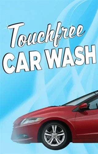 Touchfree Car Wash Sign Insert - 28"w x 44"h - UnitedSign