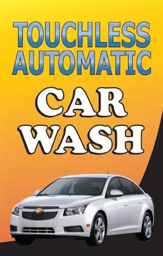 Touchless Automatic Car Wash Sign Insert - 28" x 44" - UnitedSign