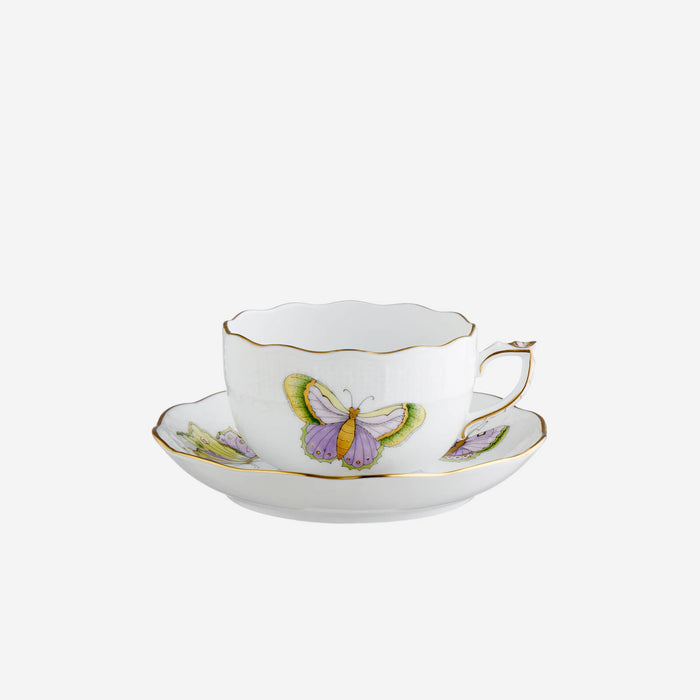T&S Royal Garden Butterfly Teacup & Saucer
