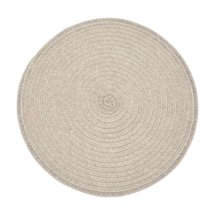 Urban Two Tone Woven Round Vinyl Placemat
