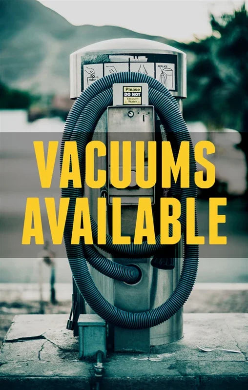 Vacuums Available Sign Insert - 28" x 44" - UnitedSign