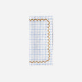 Projektityyny Vanukas Check Napkin Cornflower