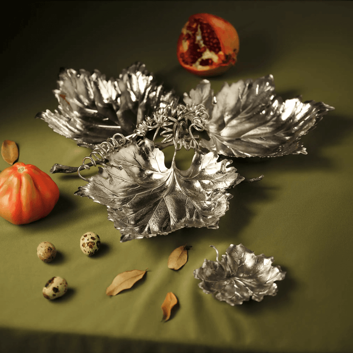 Vine Leaf Sterling Silver Dish - Mini