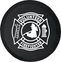 Volunteer Firefighter EMTOffroad Jeep RV Camper Spare Tire Cover S198 - TireCoverPro