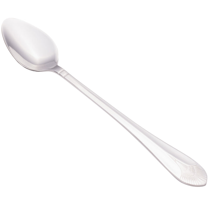 Walco 7004 Meteor 7 7/16" 18/0 Stainless Steel Heavy Weight Iced Tea Spoon - 12/Pack