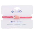 Wax Cord Ceramic Sardine Bracelet