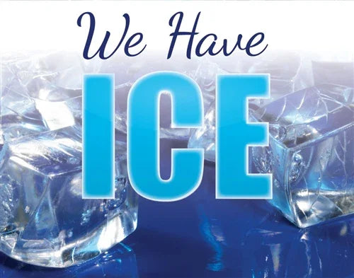 We Have Ice Pump Topper Insert - 14"w x 11"h - UnitedSign