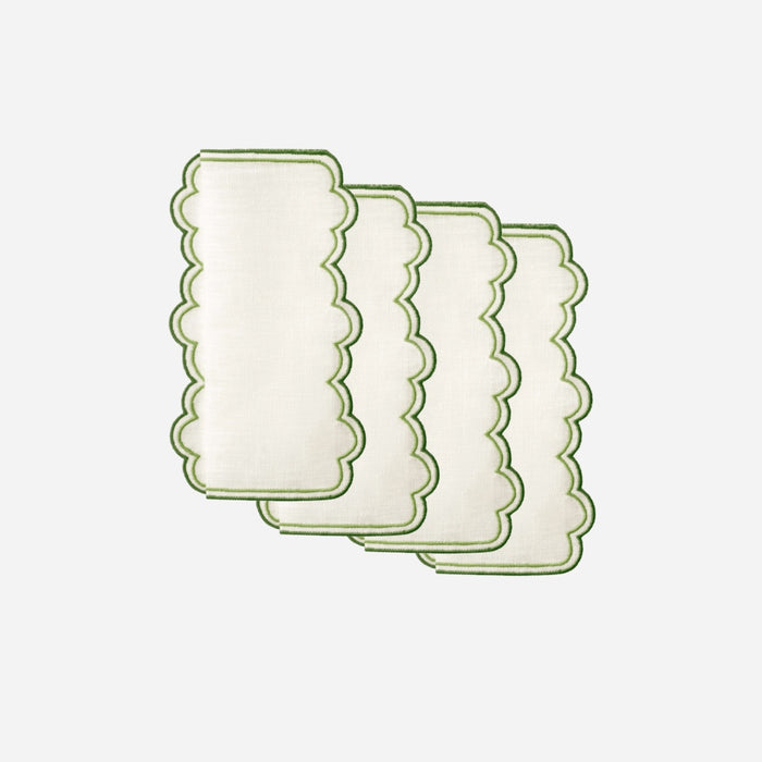Willow Green Cocktail Napkin - Set of 4