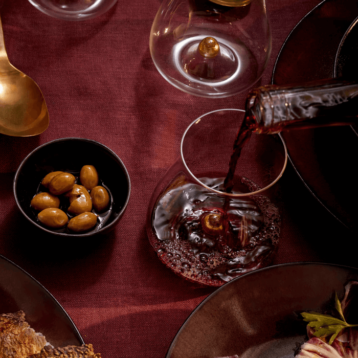 Wine Linen Sateen Tablecloth