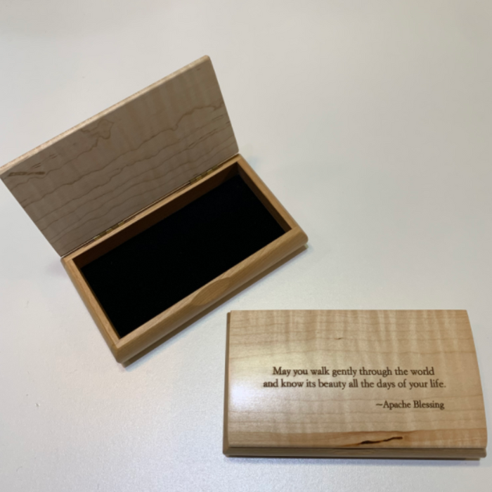 Wooden Keepsake Box - May You Walk Gently Through The World