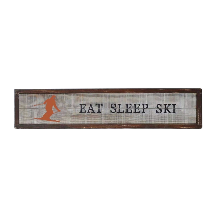 Wooden Ski Wall Decor